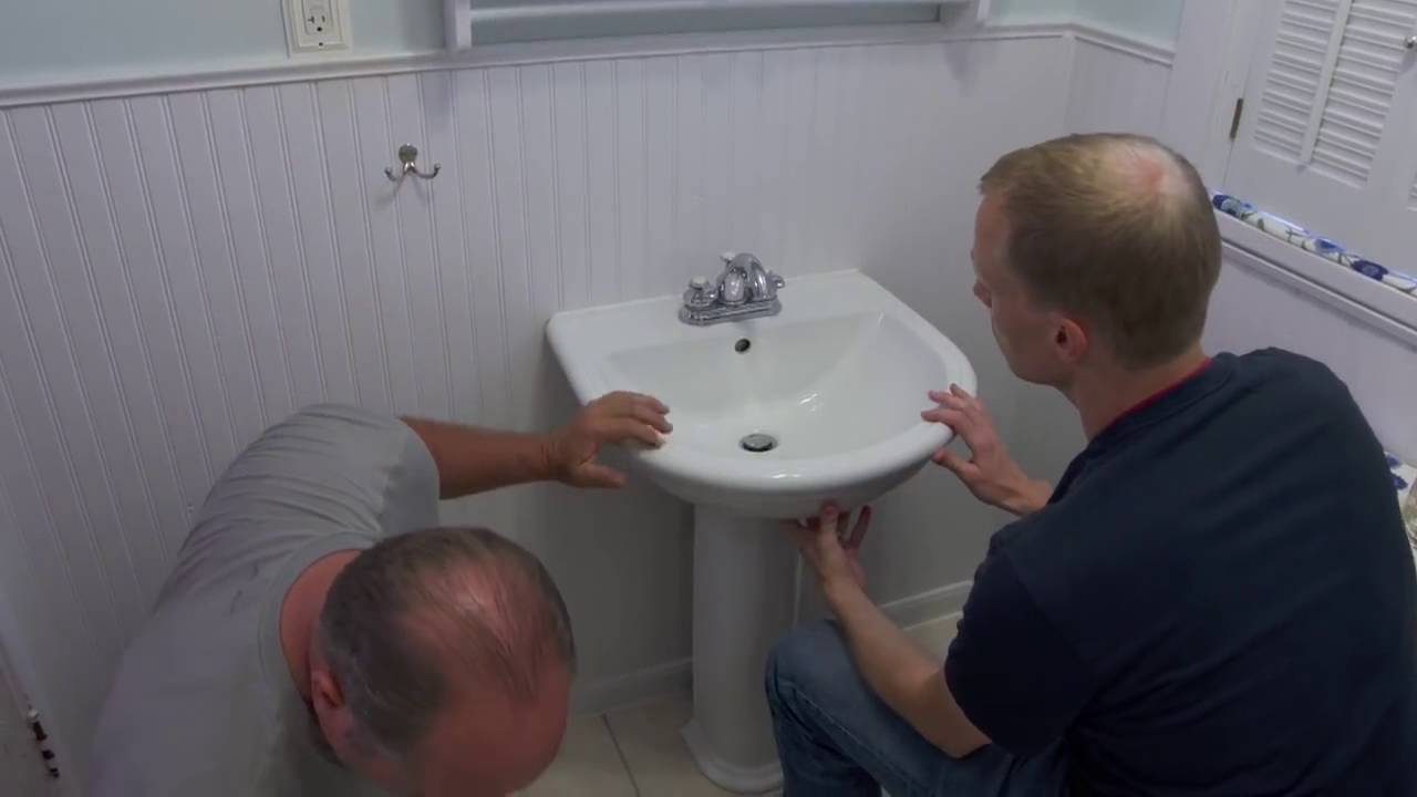 How To Replace A Pedestal Sink
