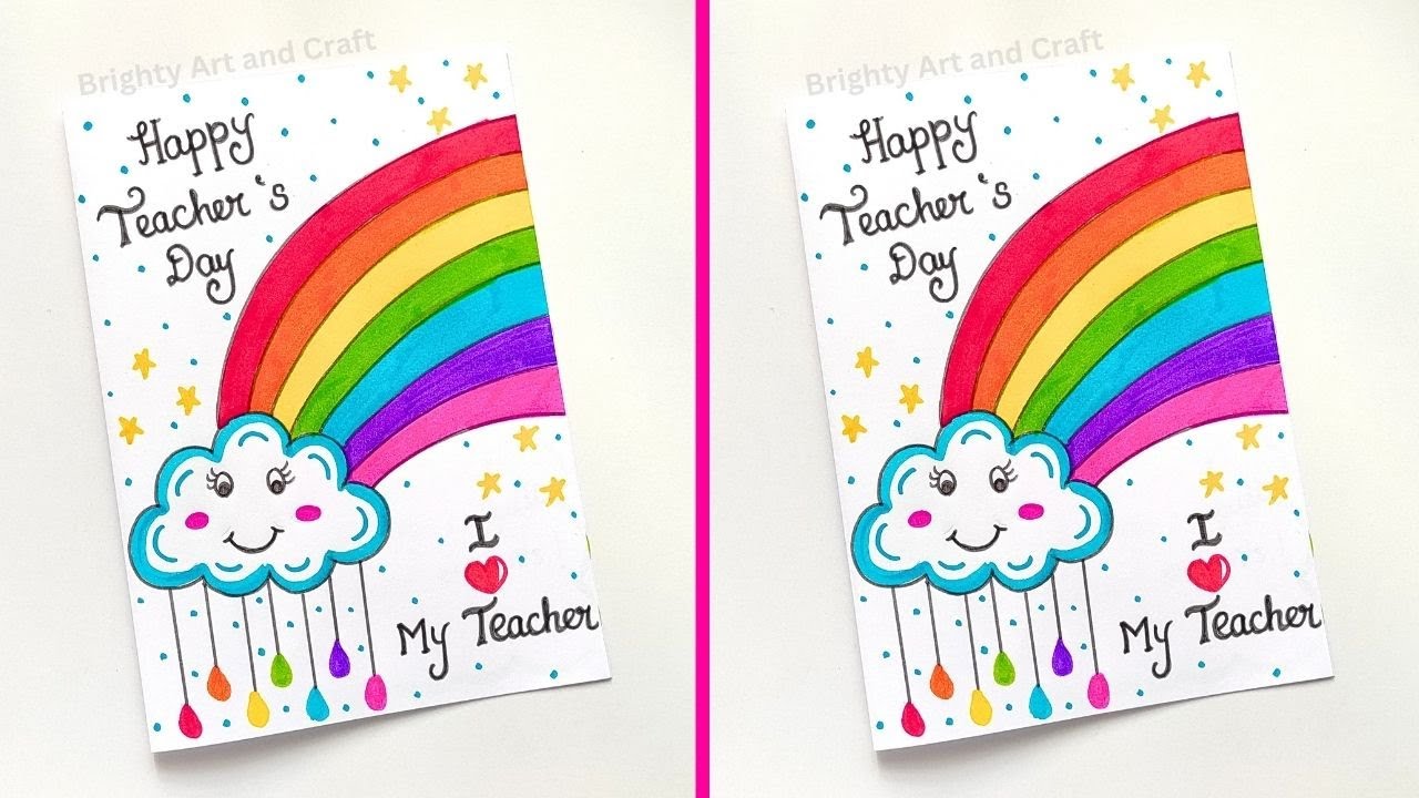 Teachers day card | Easy and Cute Teachers day card | Happy Teachers day card ideas 2025