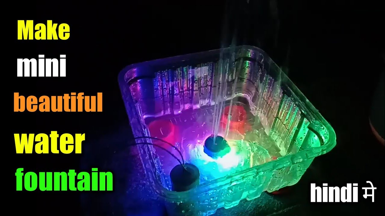 Make a beautifull water fountain How to make a fountain at home