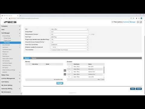 How to create and administer a hunt group on the iPECS Cloud Portal