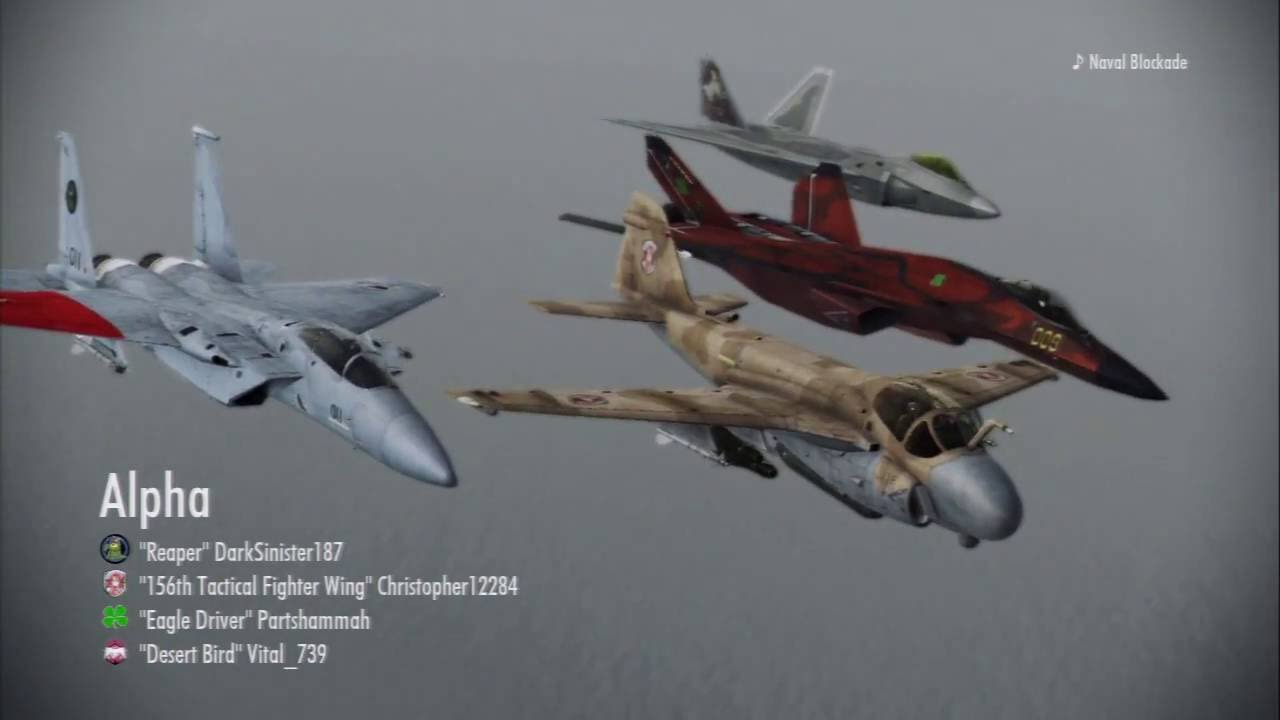 Ace Combat Infinity: A-6E Intruder (level 8) vs Naval Team Deathmatch