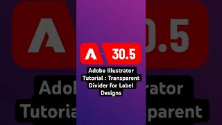 Adobe Illustrator Transparent Divider for Label Designs #illustrator