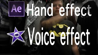 How to do the Zoom bullet catch from Flash in after effects and Zooms voice in Imovie