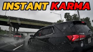 SPEEDING SUV HYDROPLANES AND LOSES CONTROL IN SECONDS | DASHCAM COMPILATION 