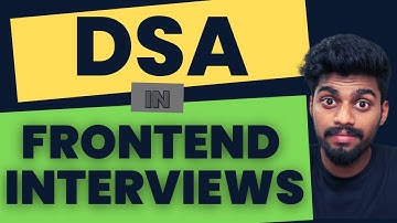 DSA Round in Frontend Interviews |  Frontend Interview Series | Rohan Prasad
