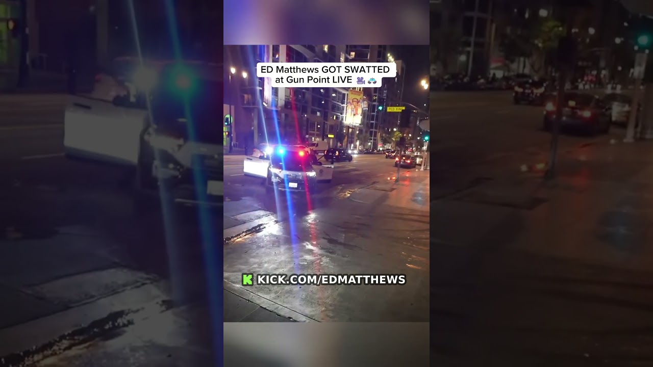 ED Matthews GOT SWATTED at Gun Point LIVE 🎥🚓 