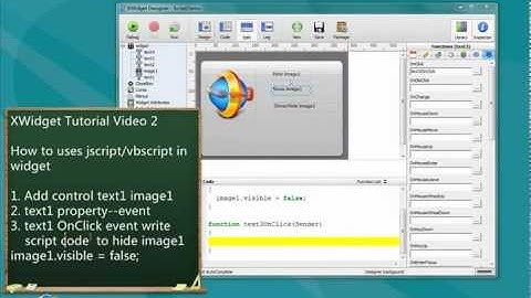 XWidget Tutorial Video 2