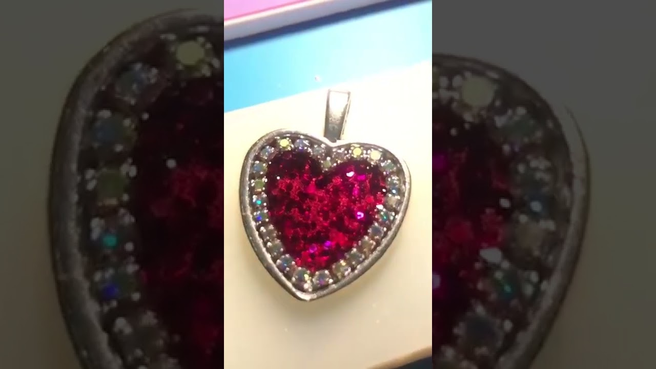 DIY Resin Crystal Rhinestone  Heart