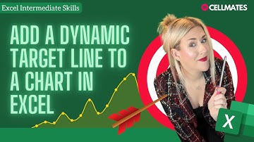 ➕Add a Dynamic Target Line to A Chart In Excel 🎯