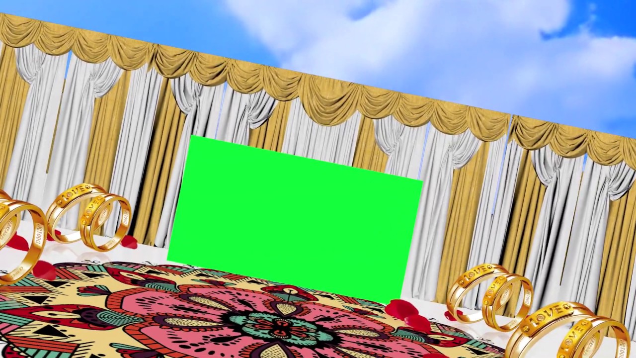 Wedding Frame Green Screen Motion Background Video Effects HD Free