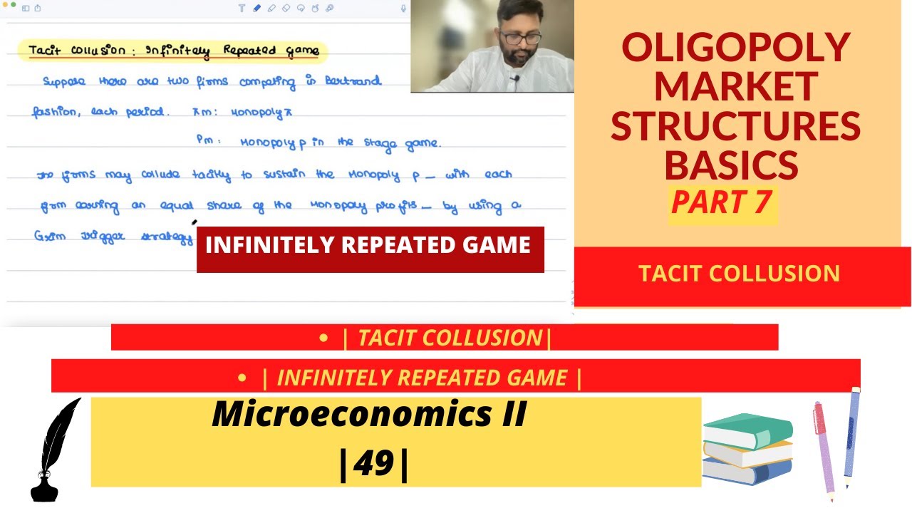 [Oligopoly Market Structures ]( Part 8) | Tacit Collusion | Infinitely Repeated Game | 49 |