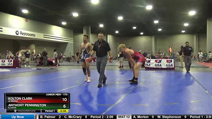 Junior Men 170 Kolton Clark Alabama Vs Anthony Pen...