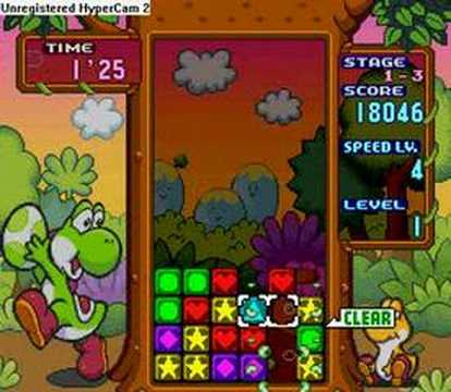 Tetris Attack Stage Clear Round 1