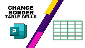 How to Change the Border of Table Cells in Microsoft Publisher