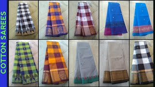 Latest Arrival Kandangi & Plain Putta Chettinad sarees | 7010694499 |