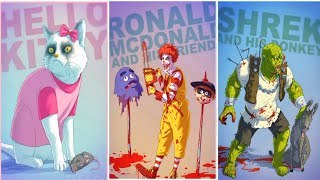 Evil version of cartoon characters | CARTOONS TURNED BADASS