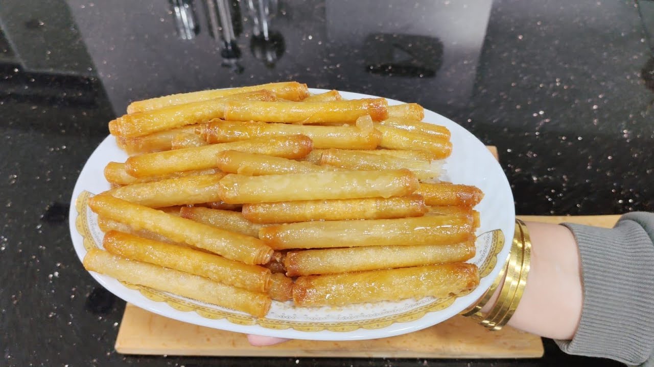 جربي الطريقه دي 🤷 من غير فرن ولا سمنه ولا حتي تورقيه ⁉️👌 #تحليه_رمضانيه_سريعه_جديده