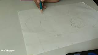How to drow outline step by step