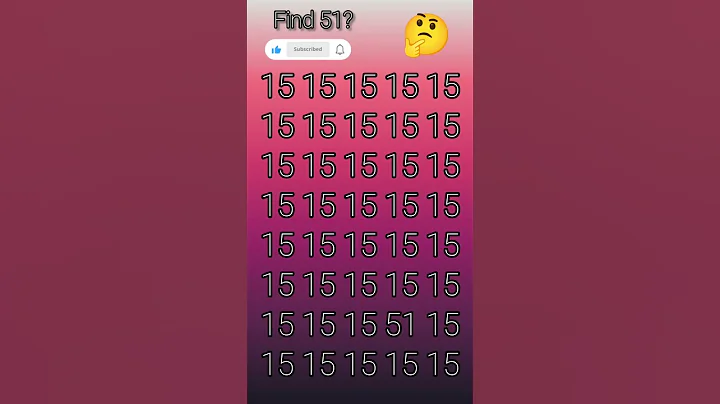 Find 51 👁eye test challenge🕵 #quiz​  #shorts​ #challenge3