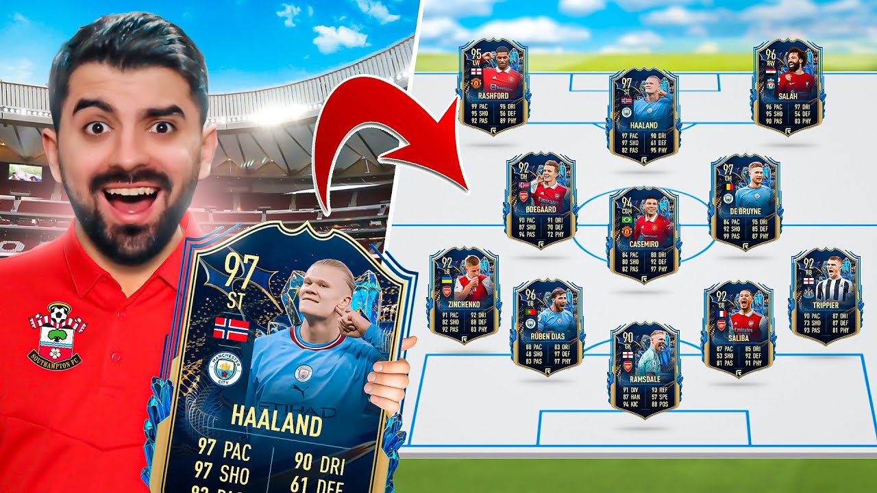 لعبت دوري الأبطال بتشكيلة الموسم الانجليزية 😍🔥FIFA