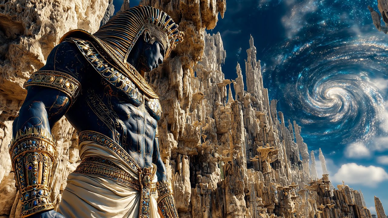 The Guardian of the Cosmic Gate | Ancient Egyptian God in a Star born World