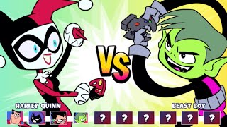 Teen Titans Go Jump Jousts 2 Harley Quinn vs Beast Boy Who Win | Cartoon Network Games