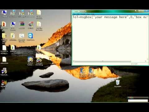 How To Make A Batch File to Annoy  [Part 1]