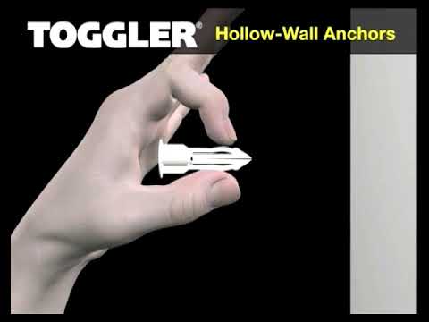 How To Install A Toggler Hollow Wall Anchor You - How To Use Hollow Wall Plastic Toggle Anchors