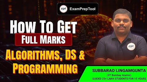 Trick to Get Full Marks in Algorithm | Data Structures and Programming #gatecse #gatecse2025