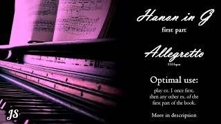 Allegretto - Backing track in G for Piano Hanon exercises (part one)