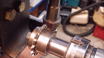 How to cut spur gears on a metal lathe with just a vertical mill slide and a printed indexing disc.