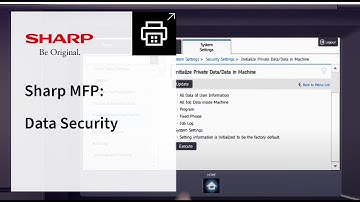 Sharp MFP: Data Security