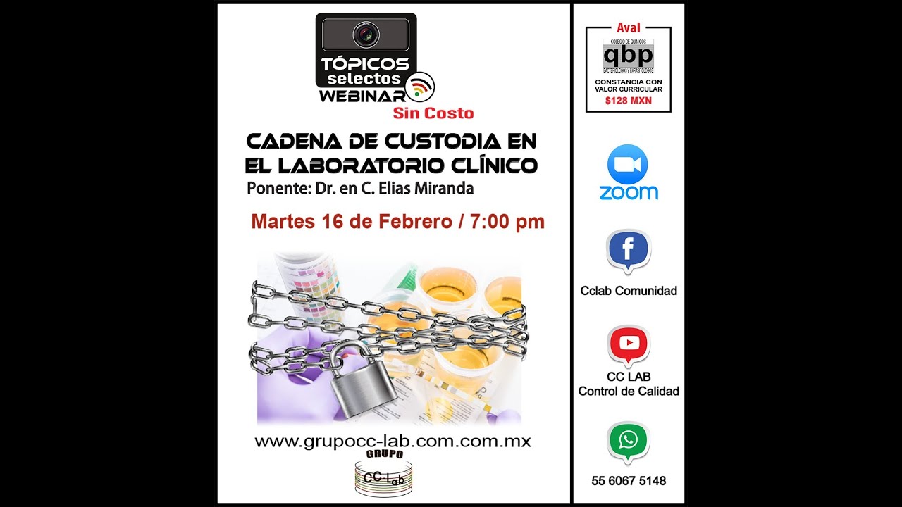 Cadena de custodia en el laboratorio clínico - YouTube