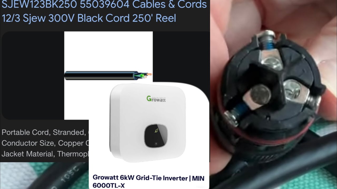Growatt MIN 6000 TXL How To: Plug Assembly & Kord Type (theMekanik ...