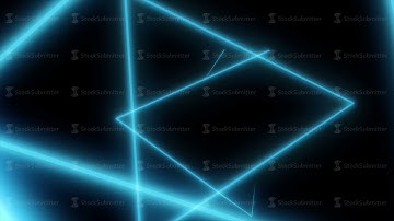 Abstract background with neon triangles. Seamless loop. Neon Grid Square Loop Background. Abstract