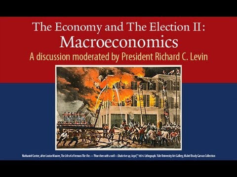 The Economy and the Election panel with Yale President Richard C. Levin