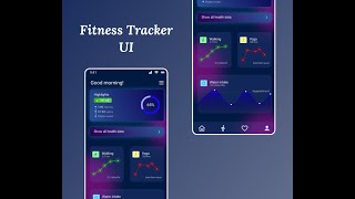 Fitness Tracker App UI Design Concept - App Preview