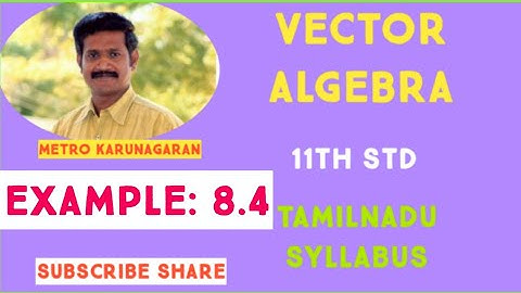 11th Std Maths Example 8.4 Find a unit vector along the direction of the vector 5i-3j+4k
