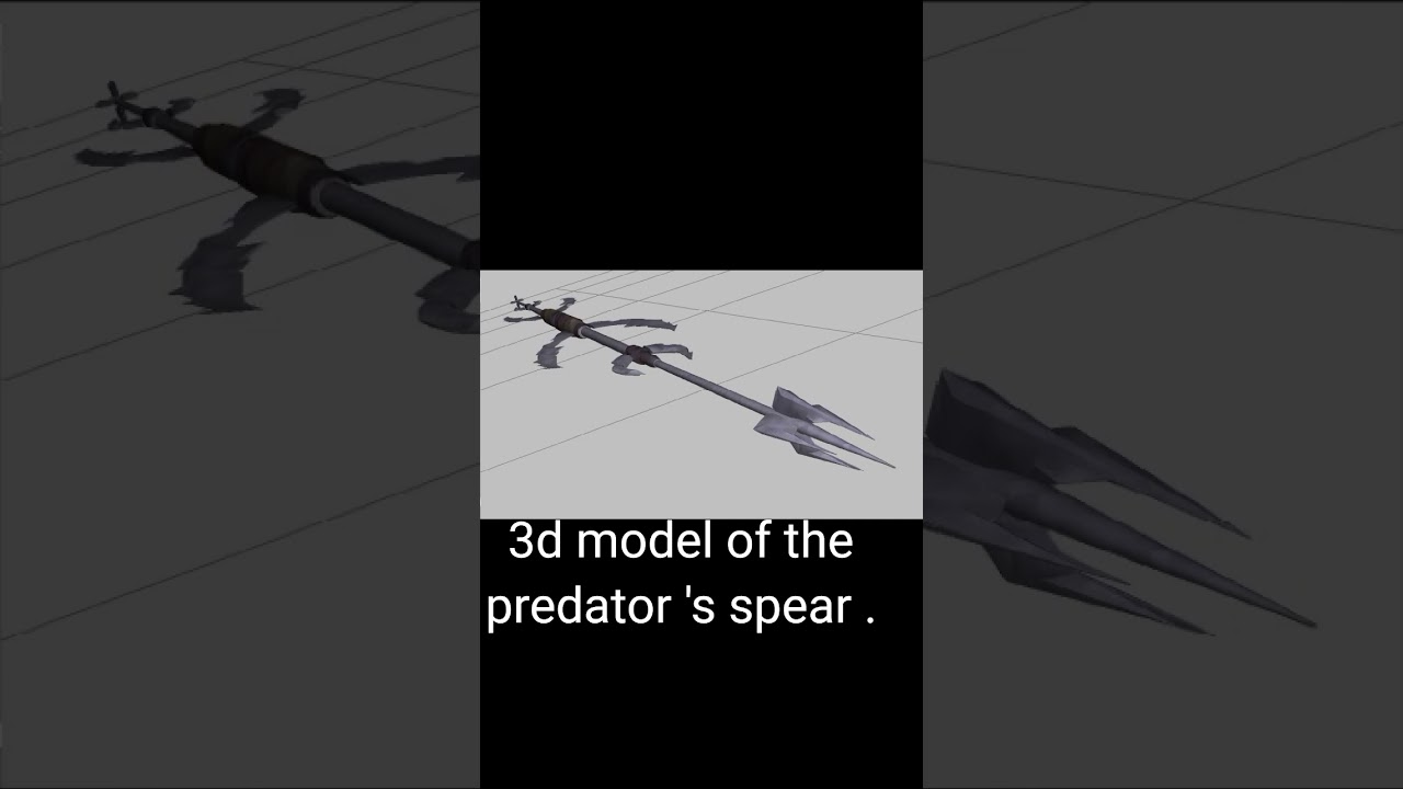 3d model , predator 's spear .