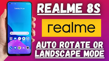 Realme 8s Auto Rotate or landscape Mode Turn on/off