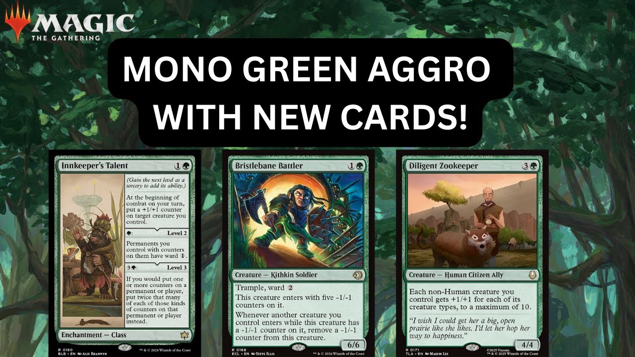MONO GREEN BEATDOWN WITH NEW CARDS!