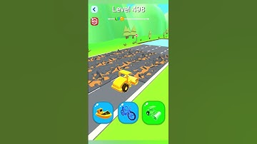 Shape Shifting 2 GAMEPLAY Level No -498 Walkthrough - New Update Car Racing #Shorts #ShapeShifting