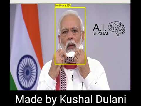 Mask Detection also work in Crowd | Mask detection using AI object detection | Kushal Dulani