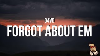 d4vd - Don't Forget About Me (Lyrics) Resimi