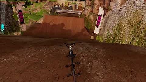 {BMX 2} 360 air and a side bikeflip from the wooden ramp