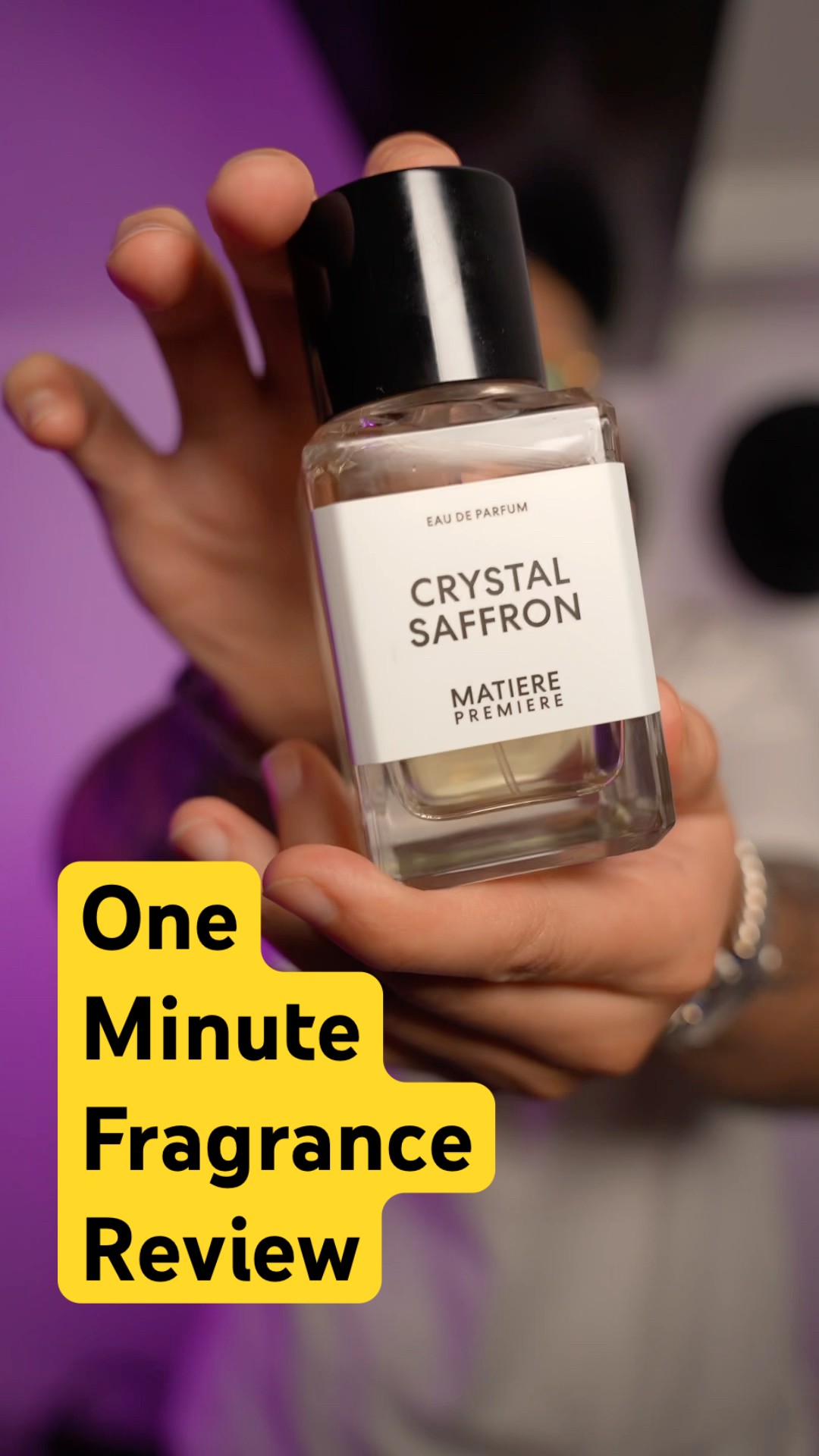 Matiere Premiere Crystal Saffron | One Minute Fragrance Review