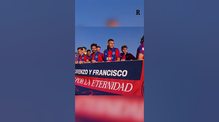 La coreografia in curva e tribuna della squadra del San Lorenzo per il Papa