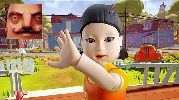 Hello Neighbor - My New Neighbor Squid Game Baby Doll Act 2 Hole Gameplay Walkthrough