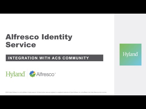 Alfresco Identity Service with ACS Community 7.1