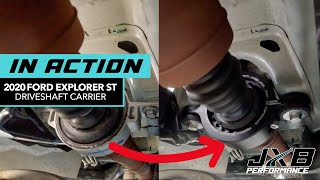 2020 Explorer ST Driveshaft Behavior Before/After Installing JXB Performance Driveshaft Carrier